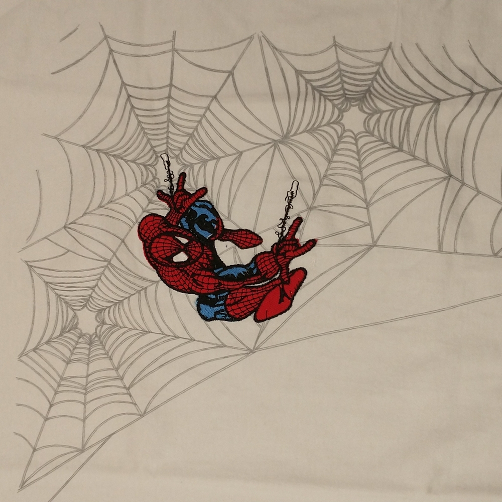 USA Made Spiderman Tee American Class Embroidered Super highQuality Hero t shirt